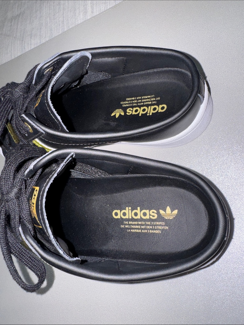 Adidas Superstar Mule "Black Gold Metallic" FZ2268 [6.5 Women’s] - Picture 7 of 9